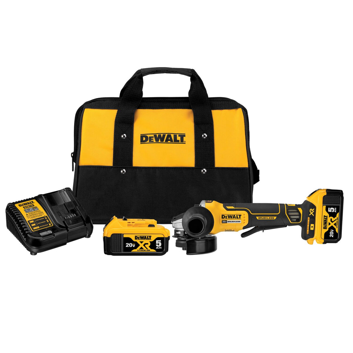 Esmeriladora Angular Inalámbrica de 4½" 20V XR Brushless DEWALT DCG413P2-B3