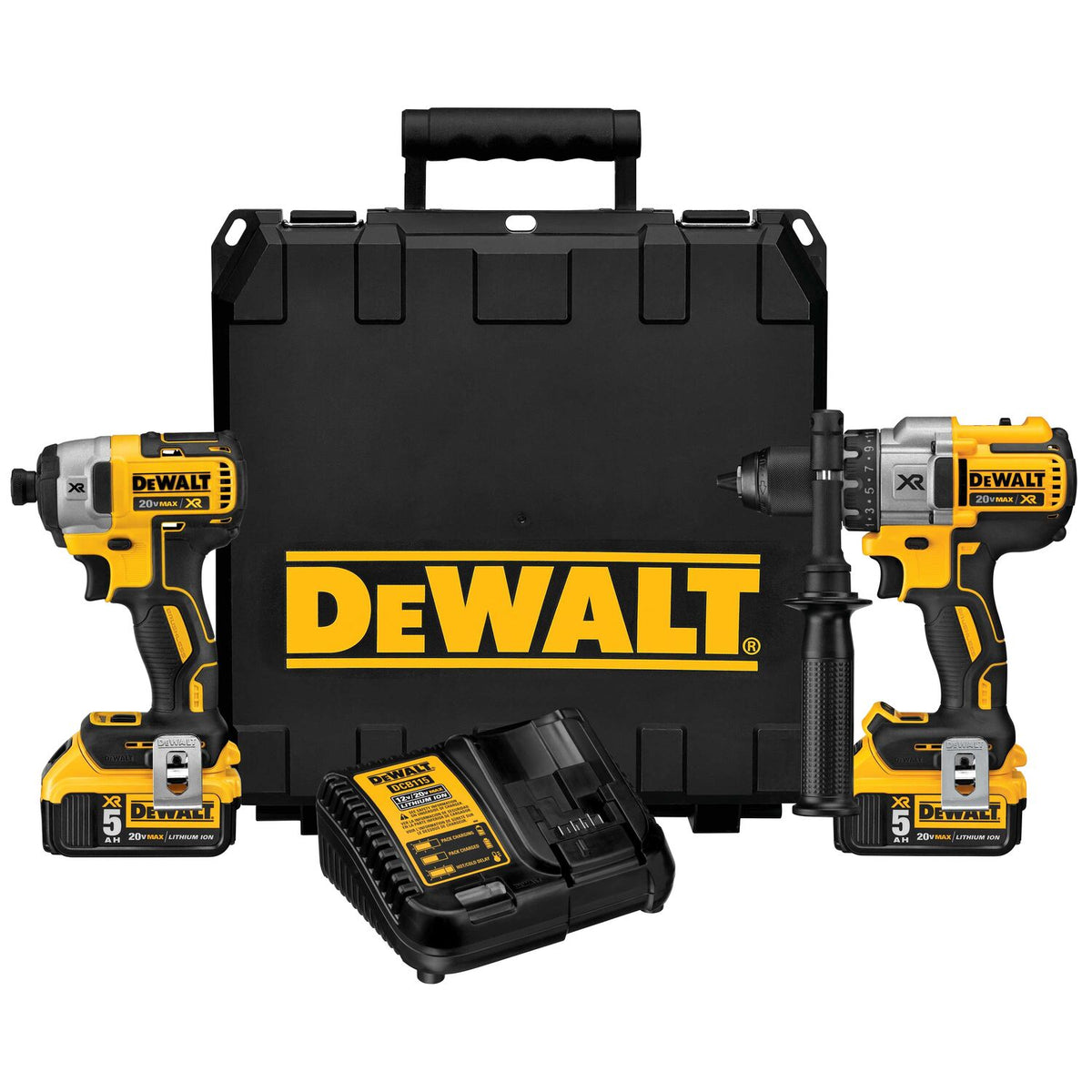 Combo Rotomartillo/ Atornillador De Impacto 20V MAX* X3 DEWALT DCK299P2