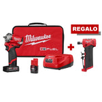 Llave de Impacto Corto de 3/8" + Rectificadora de 1/4" M12 FUEL™ Milwaukee P421-2554