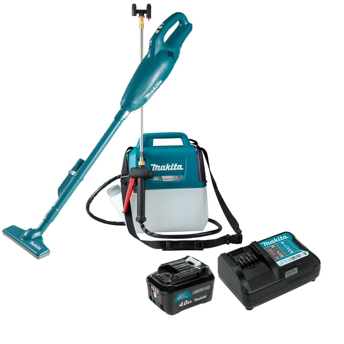 Combo Fumigadora y Aspiradora Inalámbricas de 12V CXT Makita