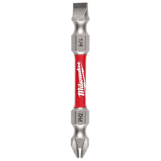 Punta de Impacto Doble PH2 "“ SL 1/4" de 2" SHOCKWAVE™ Milwaukee